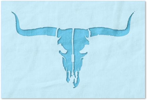 Stencil Stop Longhorn Wiederverwendbare Schablone für Bastelprojekte, Malen, Zeichnen, Handwerk, Mylar, 14 mm, 30,5 x 19,1 cm Stencil Stop Longhorn Wiederverwendbare Schablone für Bastelprojekte, Malen, Zeichnen, Handwerk, Mylar, 14 mm, 30,5 x 19,1 cm von Stencil Stop