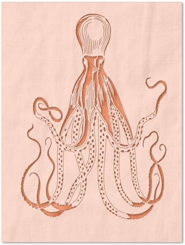 Stencil Stop Octopus Schablone – wiederverwendbar für DIY-Projekte, Malen, Zeichnen, Basteln – 14 mm Mylar-Kunststoff (21,6 x 30,5 cm) von Stencil Stop