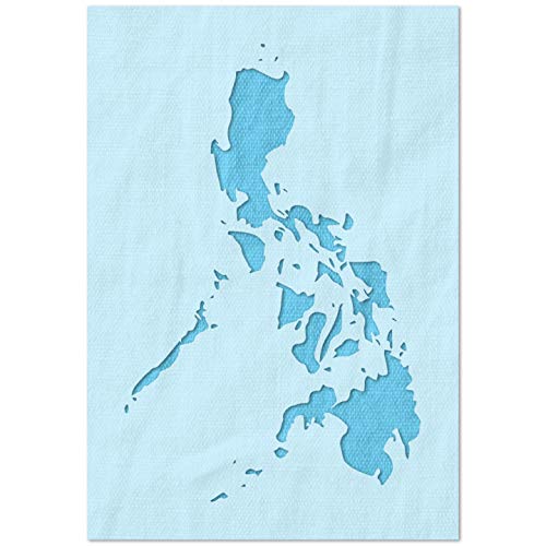 Stencil Stop Philippinen-Schablone, wiederverwendbar, für DIY-Projekte, Malen, Zeichnen, Basteln, 14 mm Mylar-Kunststoff (29,5 x 45,7 cm) von Stencil Stop