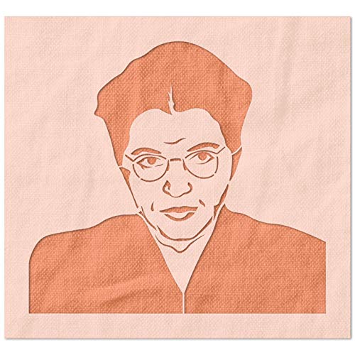 Stencil Stop Rosa Parks Schablone – wiederverwendbar für DIY-Projekte, Malen, Zeichnen, Basteln, 14 mm Mylar-Kunststoff (22,9 x 21 cm) von Stencil Stop