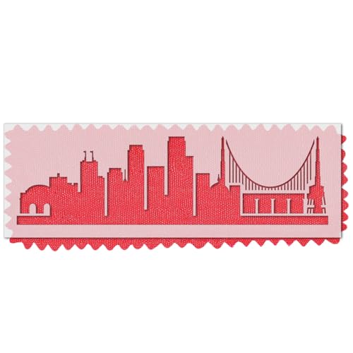Stencil Stop San Francisco Skyline Schablone – wiederverwendbar für DIY-Projekte, Malen, Zeichnen, Basteln, 14 mm Mylar-Kunststoff (15,2 x 5,1 cm) von Stencil Stop