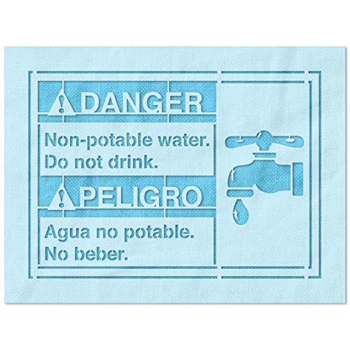 Stencil Stop Schablone für nicht-trinkbares Wasserzeichen, wiederverwendbar, für Bastelprojekte, Malen, Zeichnen, Handwerk, 14 mm Mylar-Kunststoff, 45,7 x 32,4 cm Stencil Stop Schablone für nicht-trinkbares Wasserzeichen, wiederverwendbar, für Bastelprojekte, Malen, Zeichnen, Handwerk, 14 mm Mylar-Kunststoff, 45,7 x 32,4 cm von Stencil Stop