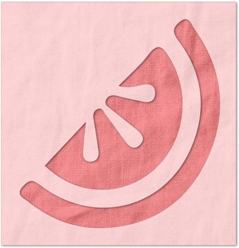 Stencil Stop Schablone mit Wassermelonenscheiben, wiederverwendbar, für DIY-Projekte, Malen, Zeichnen, Basteln, 14 mm Mylar-Kunststoff (14,6 x 15,2 cm) von Stencil Stop