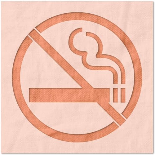 Stencil Stop Symbol-Schablone mit Rauchverboten, wiederverwendbar, für DIY-Projekte, Malen, Zeichnen, Basteln, 14 mm Mylar-Kunststoff, 30,5 x 30,5 cm Stencil Stop Symbol-Schablone mit Rauchverboten, wiederverwendbar, für DIY-Projekte, Malen, Zeichnen, Basteln, 14 mm Mylar-Kunststoff, 30,5 x 30,5 cm von Stencil Stop