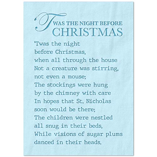 Stencil Stop TWAS Schablone "The Night Before Christmas", wiederverwendbar für DIY-Projekte, Malen, Zeichnen, Basteln, 14 mm Mylar-Kunststoff (15,2 x 22,9 cm) von Stencil Stop