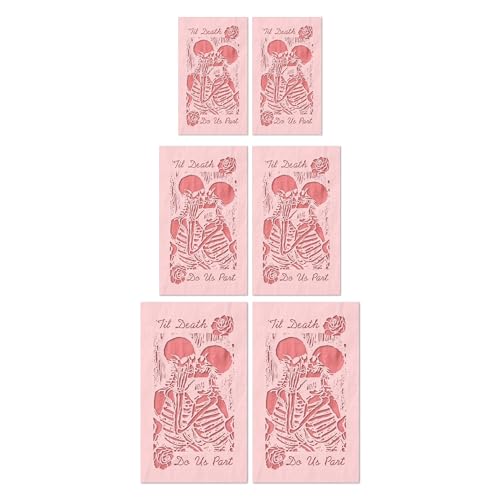 Stencil Stop Til Death Do Us Part Skelett-Schablone, wiederverwendbar, für DIY-Projekte, Malen, Zeichnen, Basteln, 14 mm Mylar-Kunststoff (5,1 cm, 7,6 cm und 10,2 cm, je 2 Stück) von Stencil Stop