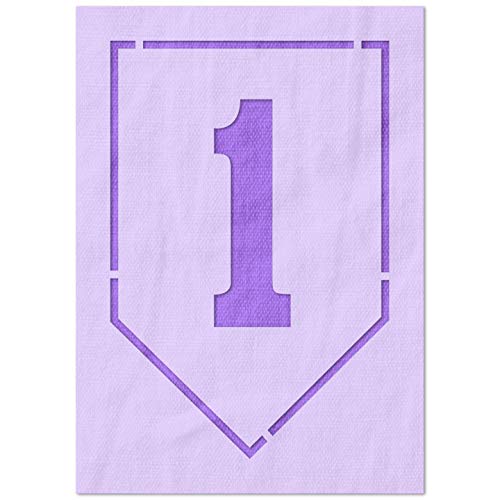 Stencil Stop US Army 1st Infantry Division Symbol Schablone – wiederverwendbar für DIY-Projekte, Malen, Zeichnen, Basteln – 14 mm Mylar-Kunststoff (10,2 x 15,2 cm) von Stencil Stop