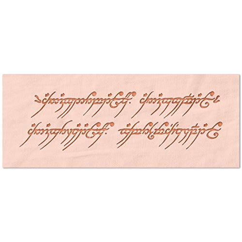 Stencil Stop Wiederverwendbare Schablone für Bastelprojekte, Malen, Zeichnen, Basteln, Mylar, 14 mm, 15,2 x 4,4 cm von Stencil Stop