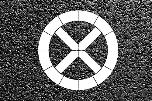 Halteverbot Bodenmarkierungs-Schablone, 800x800mm, wiederverwendbar, Parken verboten Halteverbot Bodenmarkierungs-Schablone, 800x800mm, wiederverwendbar, Parken verboten von StencilBOY