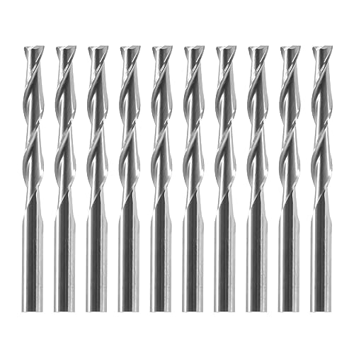Steowsey 10X 1/8 3,175 Mm Hartmetall Cnc Doppel Flöten Spiralbohrer Schaftfräser Fräser 22 Mm Steowsey 10X 1/8 3,175 Mm Hartmetall Cnc Doppel Flöten Spiralbohrer Schaftfräser Fräser 22 Mm von Steowsey