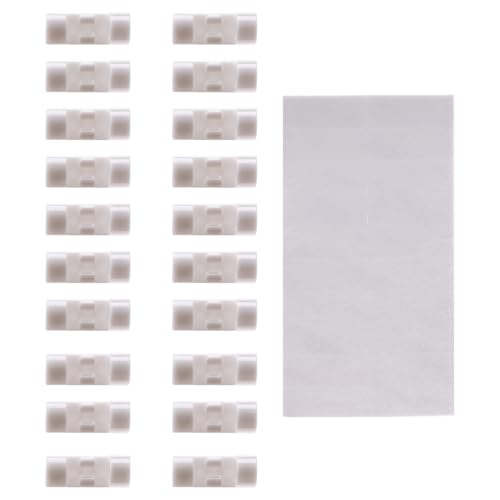 Steowsey 20 Stücke/Satz Befestigungsklammer Clip Desktop Wire Klären Clips Halter Klemmen Kabel clip Gerät USB Kabel Clips Halter Organiser () von Steowsey