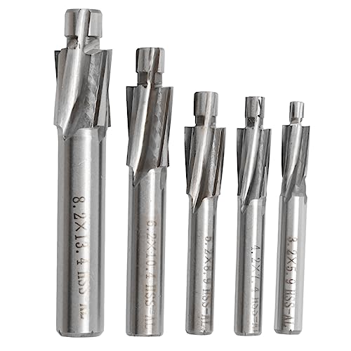 Steowsey 5 StüCke HSS SchaftfräSer M3-M8 Pilot Schlitzung Werkzeug FräSer SchaftfräSer Steowsey 5 StüCke HSS SchaftfräSer M3-M8 Pilot Schlitzung Werkzeug FräSer SchaftfräSer von Steowsey