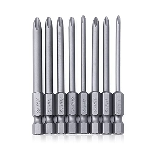 Steowsey 8Stck 1/4 Sechskant-Schaft-Bohrer Magnetische Lange Sechskant-Kreuzschlitzschraubendreher-Bohrer-Set S2 Legierter Stahl für Elektrowerkzeug Steowsey 8Stck 1/4 Sechskant-Schaft-Bohrer Magnetische Lange Sechskant-Kreuzschlitzschraubendreher-Bohrer-Set S2 Legierter Stahl für Elektrowerkzeug von Steowsey