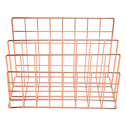 Steowsey Desktop Mail Organizer, 3 Slot Metall Draht Mail Sortierer, Brief Organizer für Briefe, Mails, BüCher, Post Karten und Mehr, Mail Halter Rose Gold Steowsey Desktop Mail Organizer, 3 Slot Metall Draht Mail Sortierer, Brief Organizer für Briefe, Mails, BüCher, Post Karten und Mehr, Mail Halter Rose Gold von Steowsey