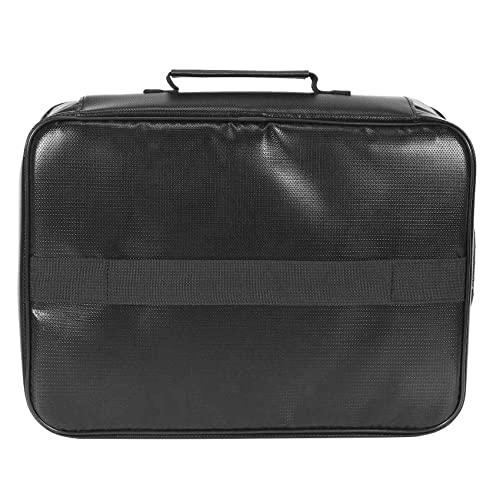 Steowsey Dokumenten Tasche mit Schloss, Feuerfeste 3 Lagige Dokumenten Speicher Box mit Wasserdichtem ReißVerschluss, Verwendet für Laptops, Dokumente B. von Steowsey