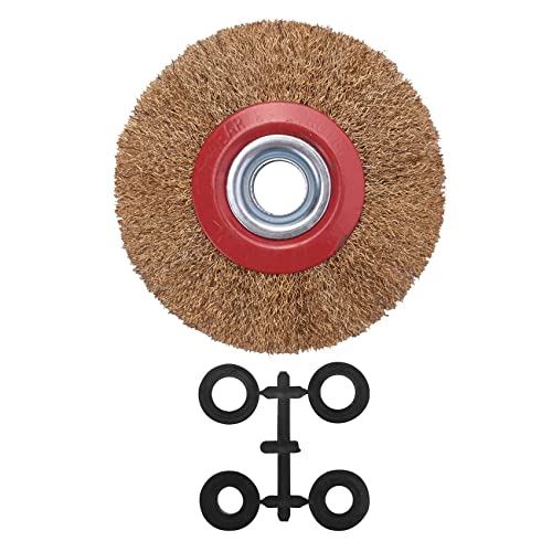 Steowsey Draht Bürsten Rad Für Schleif Polnisch + Reduzierringe Adapter Ringe, 5 125Mm Steowsey Draht Bürsten Rad Für Schleif Polnisch + Reduzierringe Adapter Ringe, 5 125Mm von Steowsey