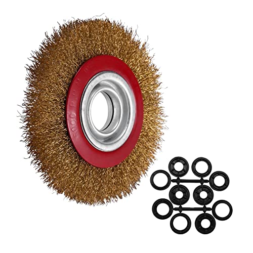 Steowsey Draht Bürsten Rad Für Schleif Polnisch + Reduzierringe Adapter Ringe, 6 150Mm Steowsey Draht Bürsten Rad Für Schleif Polnisch + Reduzierringe Adapter Ringe, 6 150Mm von Steowsey