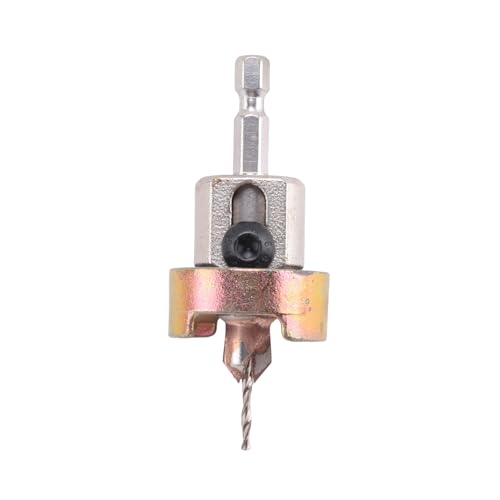 Steowsey Holzbearbeitungs-Senkbohrer mit HartmetallbestüCkter, Einstellbarer Tiefe, No-Thrust-Kugellager für 3/8X3/32 X1/4 -Bit von Steowsey