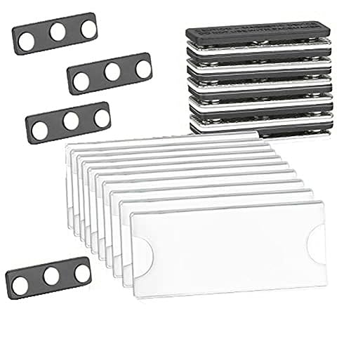 Steowsey Magnetische Ausweishalter mit 3 Starken Magneten, 10er-Set für Firmennamensschilder/Ausweise Steowsey Magnetische Ausweishalter mit 3 Starken Magneten, 10er-Set für Firmennamensschilder/Ausweise von Steowsey
