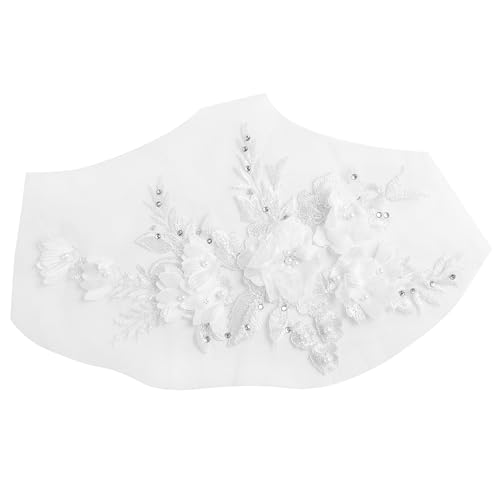 Steowsey Perlen Heisse Bohr Spitze Braut Perlen Blumen Stickerei Patches Fuer Kleidung Hochzeit DIY Kleid Auf Naehen Dekoration von Steowsey