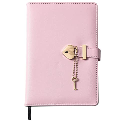 Steowsey Süßes Mädchen-Liebesschloss-Tagebuch, Geburtstagsgeschenk für Mädchen (Rosa, 1 Set) von Steowsey