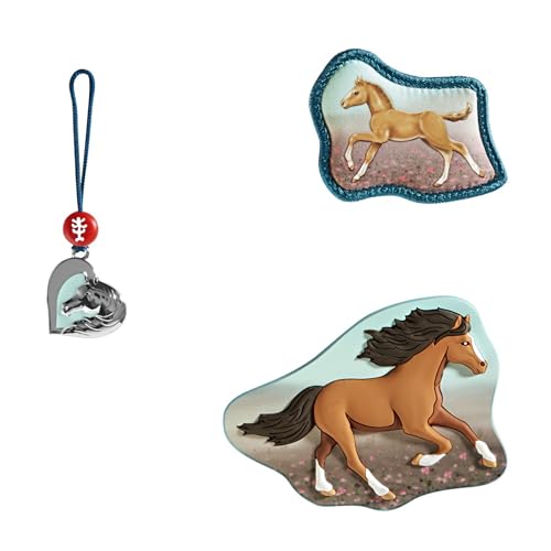 Step by Step Magic MAGS Wild Horse Ronja, 3-teilig, 2 Magnet-Applikationen und 1 Anhänger, als Ergänzung für den Schulranzen oder Vorschulrucksack von Step by Step