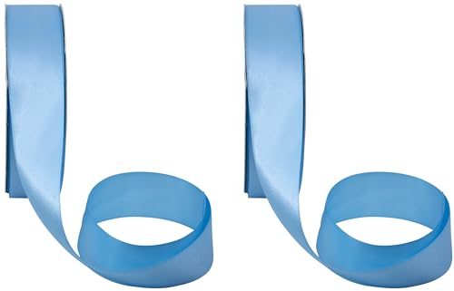 Doppelseitiges Satinband, 91,4 m, Himmelblau, 2 Stück Doppelseitiges Satinband, 91,4 m, Himmelblau, 2 Stück von Stephanie Imports