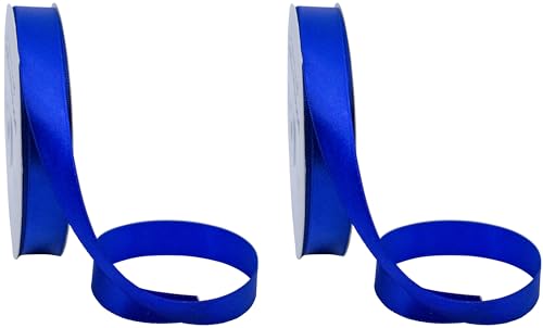 Doppelseitiges Satinband, 91,4 m, Königsblau, 2 Stück von Stephanie Imports