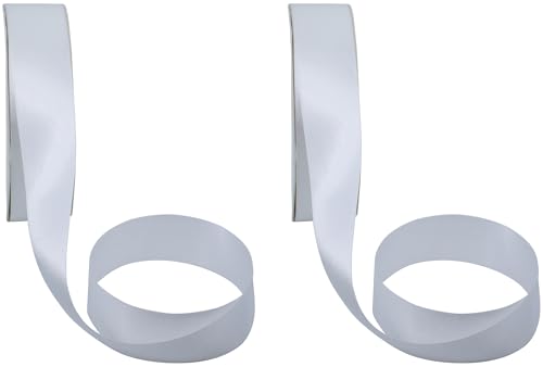 Doppelseitiges Satinband, 91,4 m (3,8 cm), Elfenbein, 2 Stück von Stephanie Imports