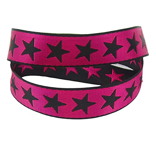 Borte, Sterne, leichtes Gurtband, 7736, nähen, Meterware, 1meter (pink) von Stephanoise
