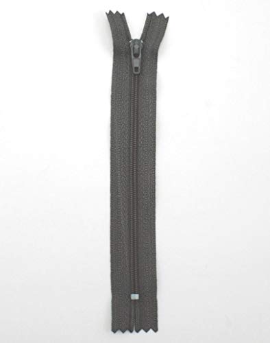 Reißverschluss, Kunststoff, dunkelgrau, zipper, nähen, Kleider 1 Stück (40cm) von Stephanoise