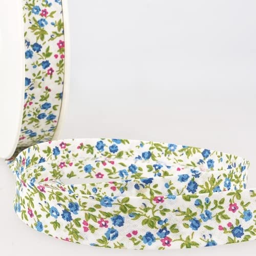 Stephanoise Schrägband, Blumenmuster, mehrfarbig, 20 mm, pro Meter Stephanoise Schrägband, Blumenmuster, mehrfarbig, 20 mm, pro Meter von XGAGHB