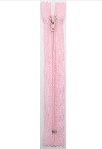 Stephanoise Reißverschluß, Kunststoff, Hellrosa, Kleider, Zipper, nähen, Spiral, 1 Stück (15cm) von Products From Abroad