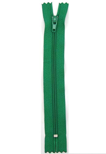Stephanoise Reißverschluß, Kunststoff, grün, Kleider, Zipper, nähen, Spiral, 1 Stück (10cm) von Stephanoise