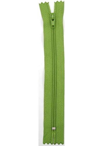 Stephanoise Reißverschluß, Kunststoff, grün, Kleider, Zipper, nähen, Spiral, 1 Stück (18cm) von Stephanoise