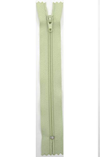 Stephanoise Reißverschluß, Kunststoff, pastellgrün, Kleider, Zipper, nähen, Spiral, 1 Stück (20cm) von Stephanoise