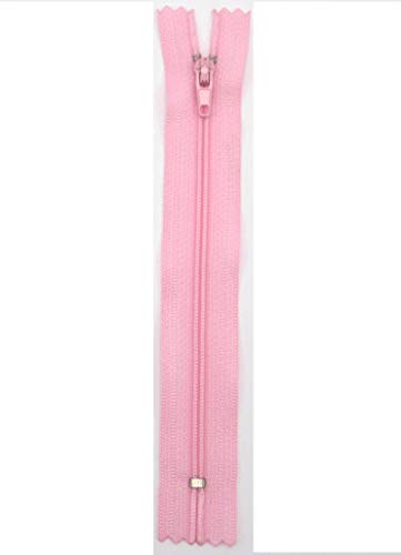 Stephanoise Reißverschluß, Kunststoff, rosa, Kleider, Zipper, nähen, Spiral, 1 Stück (12cm) von Stephanoise