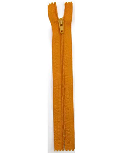 Stephanoise Reißverschluß, Kunststoff, weizen-gelb, Kleider, Zipper, nähen, Spiral, 1 Stück (30cm) von Stephanoise