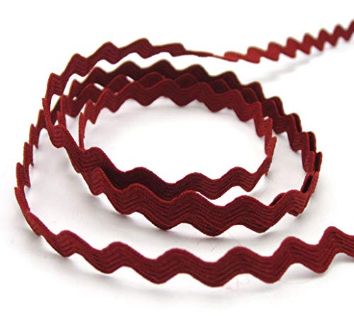Stephanoise Zackenlitze, 13mm, zick Zack, nähen, Meterware, 1meter (mittelrot) von Stephanoise