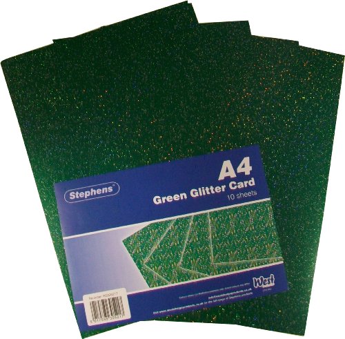 Stephens A4 220 g/qm Glitter Board - Grün Stephens A4 220 g/qm Glitter Board - Grün von Stephens