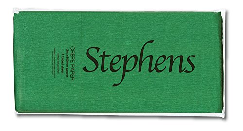 Stephens Krepppapier, 3 x 500 mm, Farbe: grün von Stephens