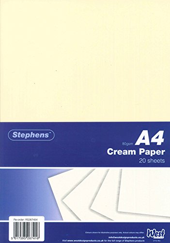 Stephens Papier 80 g/m², cremefarben Stephens Papier 80 g/m², cremefarben von Stephens