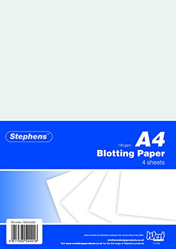Stephens RS544456 Löschpapier, a 4 Blatt, 130 g/m2, weiß von Stephens