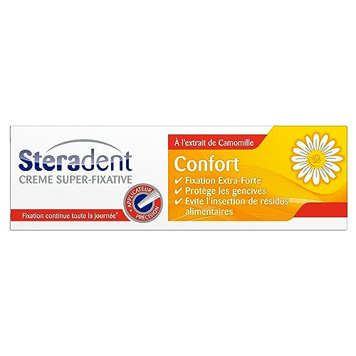 STERADENT Fixative Creme Komfort mit Kamille, Tube mit 40 g von Steradent