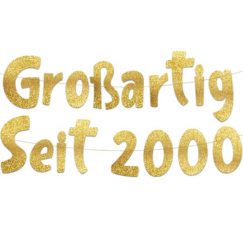 Glitzer-Banner mit Aufschrift "Großartig Seit 5,080.0 cm, Party-Dekorationen und Zubehör für 25. Geburtstag von Sterling James Co.