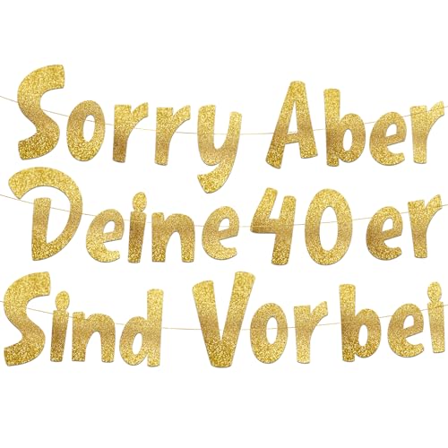 Lustige Banner, Sorry Aber Deine 40er Sind Vorbei - Dekoration und Partyzubehör zum 50. Geburtstag Lustige Banner, Sorry Aber Deine 40er Sind Vorbei - Dekoration und Partyzubehör zum 50. Geburtstag von Sterling James Co.