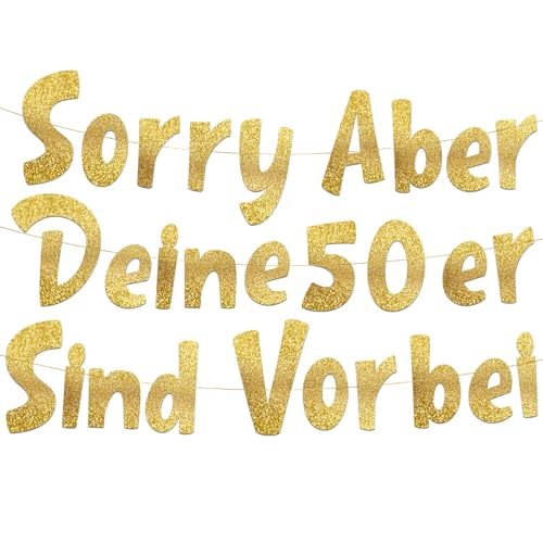 Lustige Banner, Sorry Aber Deine 50er Sind Vorbei - Dekoration und Partyzubehör zum 60. Geburtstag Lustige Banner, Sorry Aber Deine 50er Sind Vorbei - Dekoration und Partyzubehör zum 60. Geburtstag von Sterling James Co.