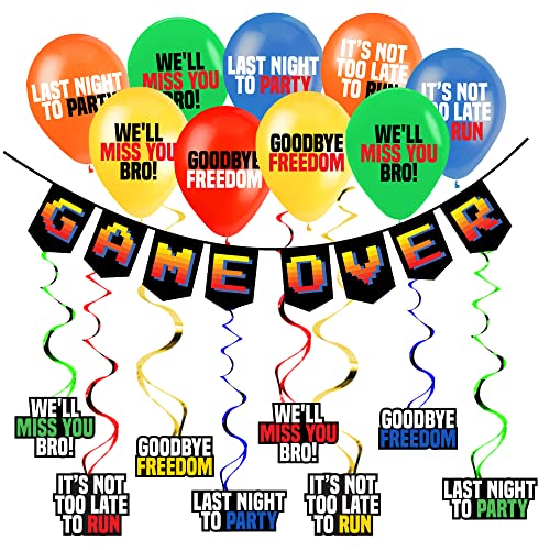 Lustiges Junggesellenabschieds-Dekorationsset – "Game Over" für Junggesellenabschiede, Ideen, Gefälligkeiten und Geschenke … Lustiges Junggesellenabschieds-Dekorationsset – "Game Over" für Junggesellenabschiede, Ideen, Gefälligkeiten und Geschenke … von Sterling James Co.