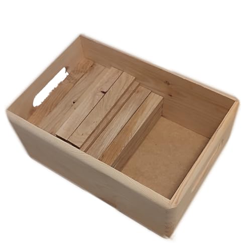 Sternfabrik 50 Stück Holzbausteine inkl. Holzkiste aus unbehandeltem Eichenholz 160 x 23 x 8mm groß Bauklötze Sternfabrik 50 Stück Holzbausteine inkl. Holzkiste aus unbehandeltem Eichenholz 160 x 23 x 8mm groß Bauklötze von Sternfabrik