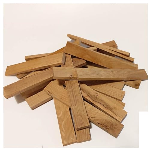 Sternfabrik 50 Stück Holzbausteine inkl. Holzkiste und Deckel aus unbehandeltem Eichenholz 160 x 23 x 8mm groß Bauklötze von Sternfabrik